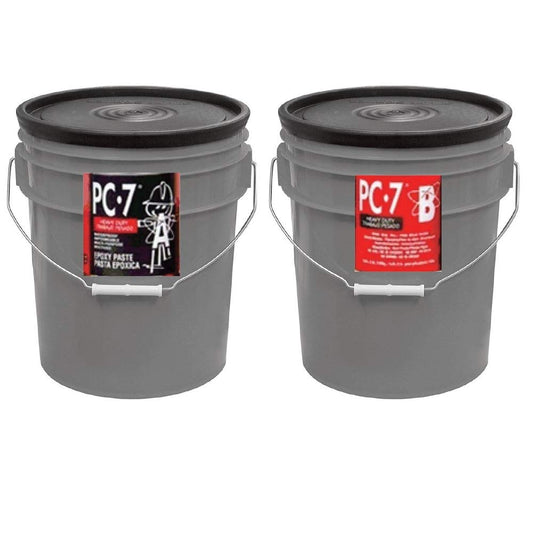 PC Products PC-7 Epoxy Adhesive Paste, Two-Part Heavy Duty, 10 gal in Two Pails, Charcoal Gray 909072