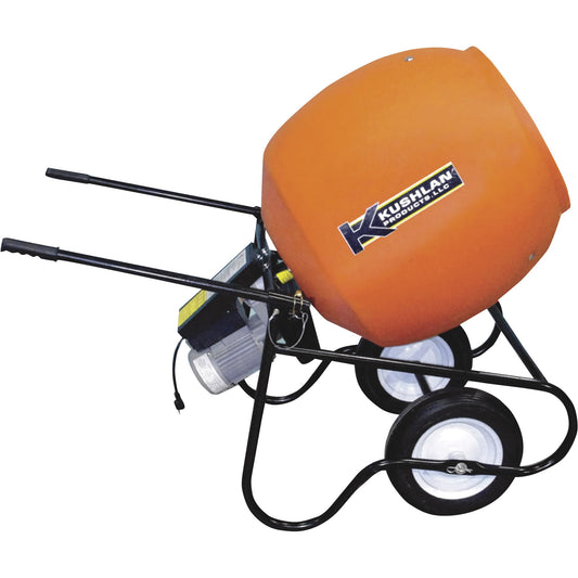 Wheelbarrow Mixer, 6 cu ft, 115V, 3/4HP